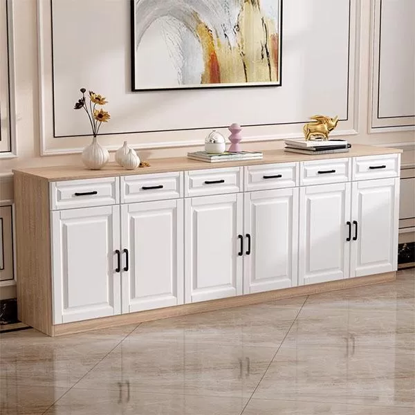 Tủ gỗ Bắc Âu nhà bếp